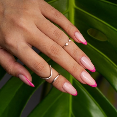 pink mani