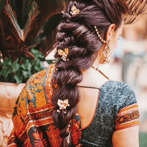 Festive Hairstyles to Pair With Sarees For a Contemporary Twist