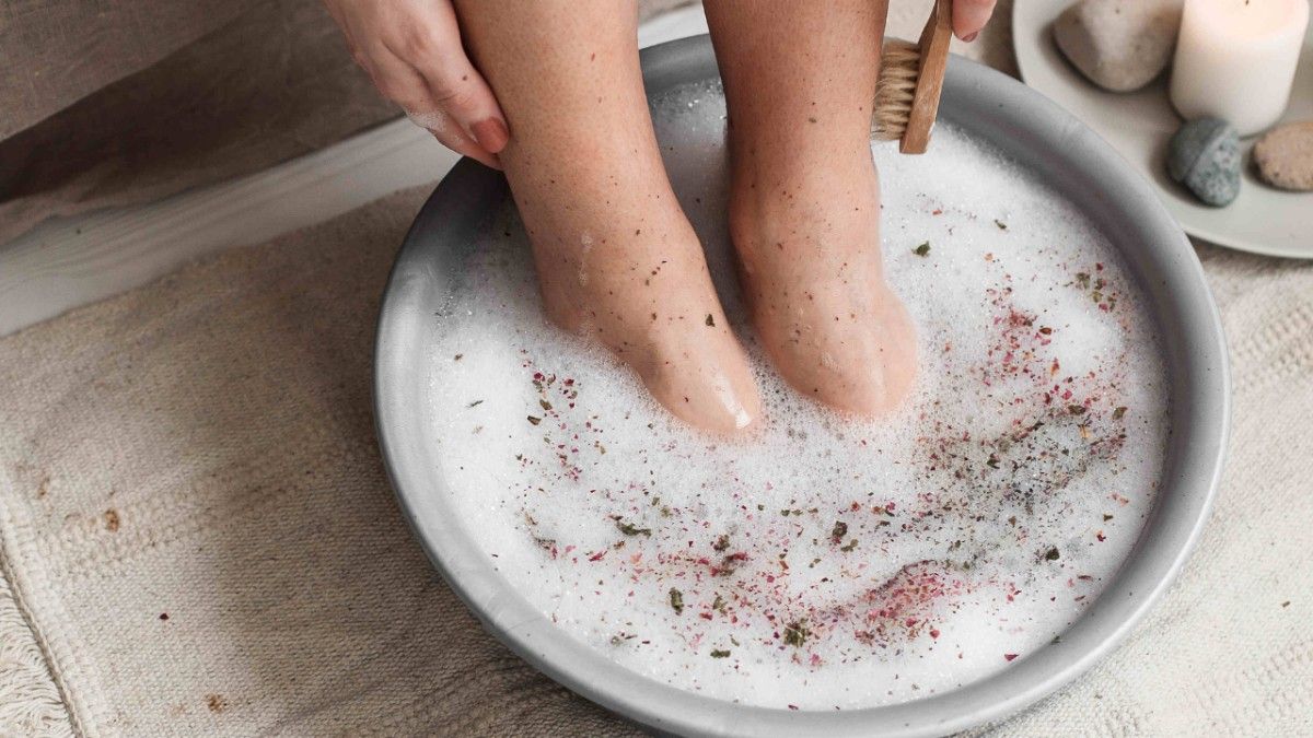 Works as an at-home foot soak