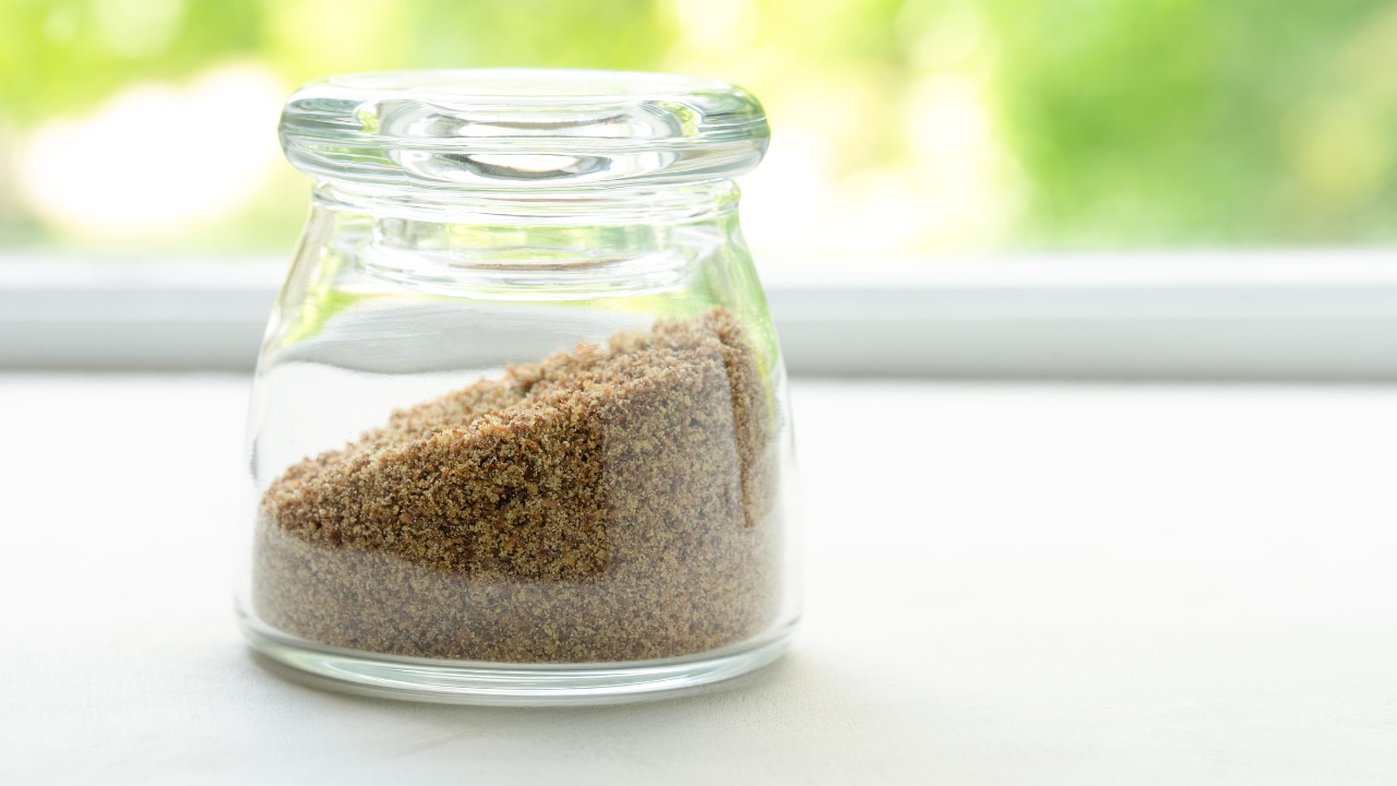 Crushed flaxseed