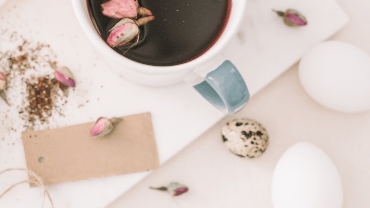 Hibiscus and egg