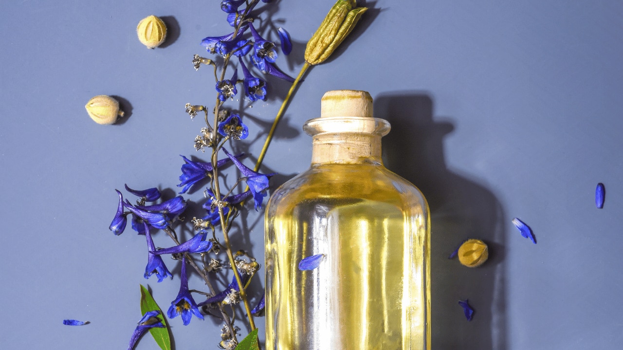 DIY carrot seed oil and lavender oil face mask