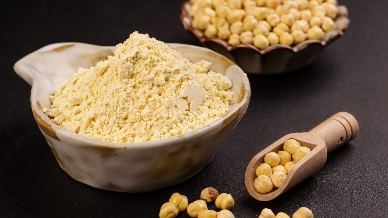 Neem and gram flour hair pack for for silky hair
