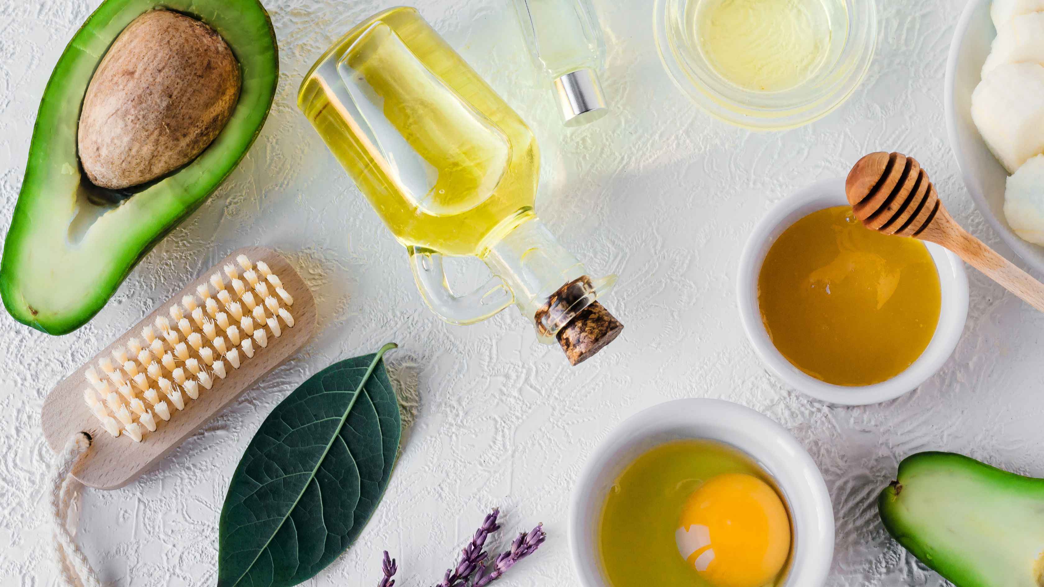 Egg whites + honey + tea tree oil face mask