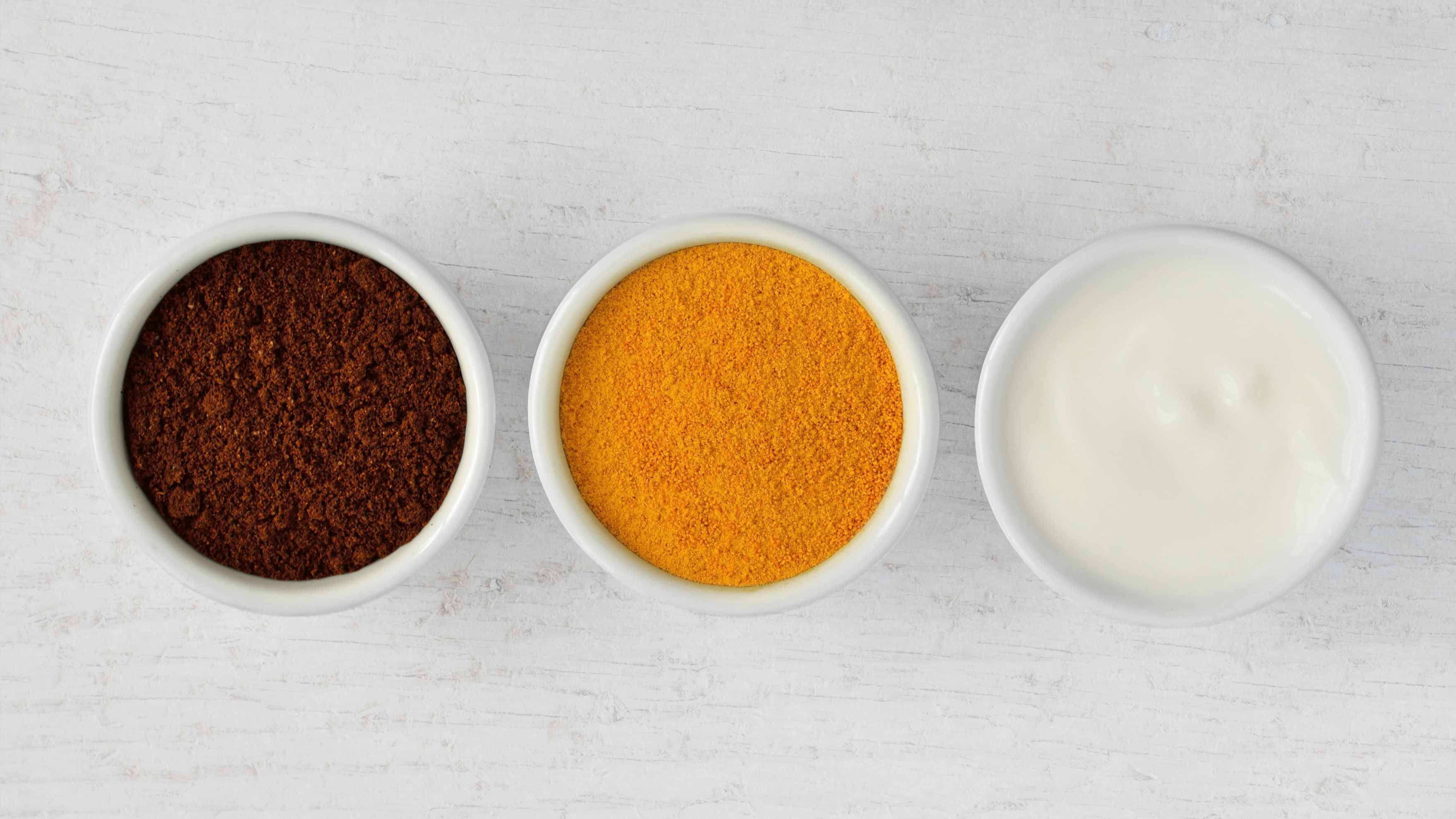 Turmeric + coffee+ yoghurt
