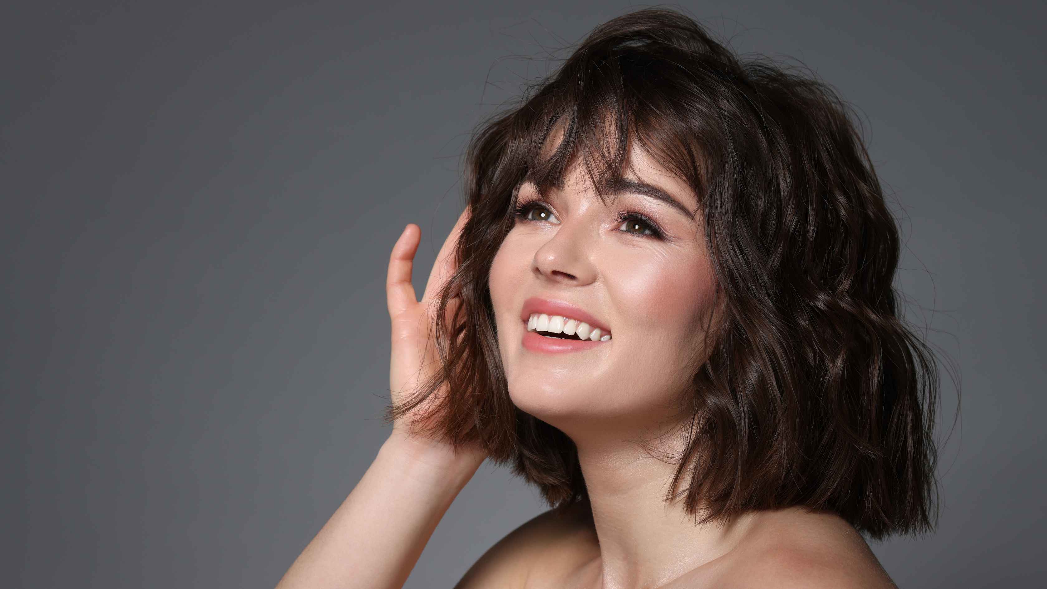 A long wavy bob