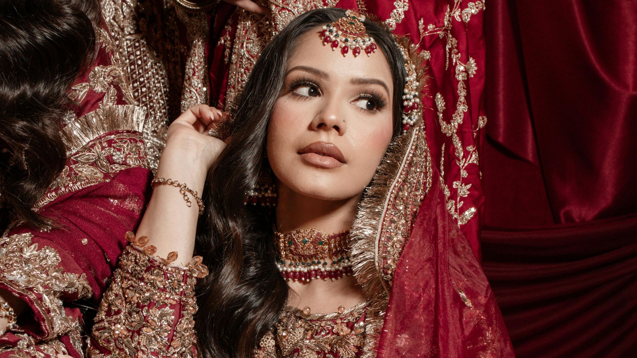 Red Bridal Makeup
