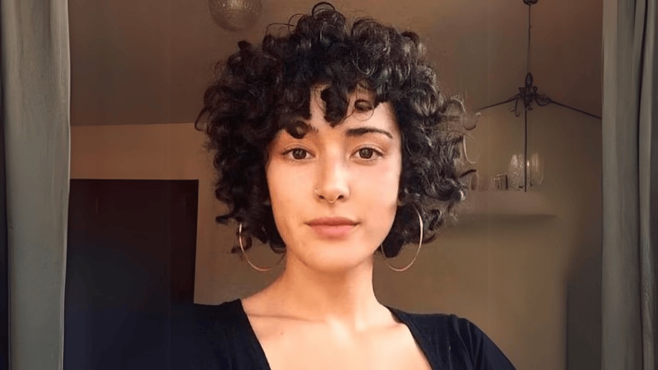 Curly pixie bob perm