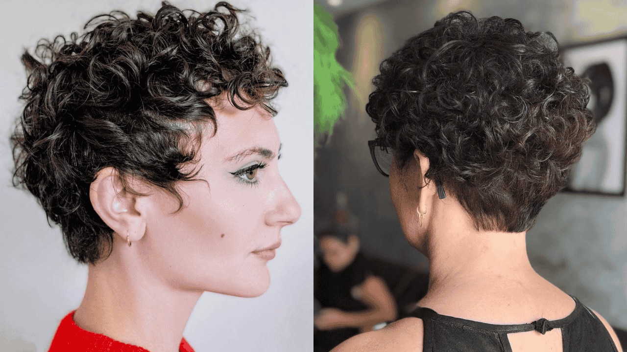 Curly pixie for curly hair
