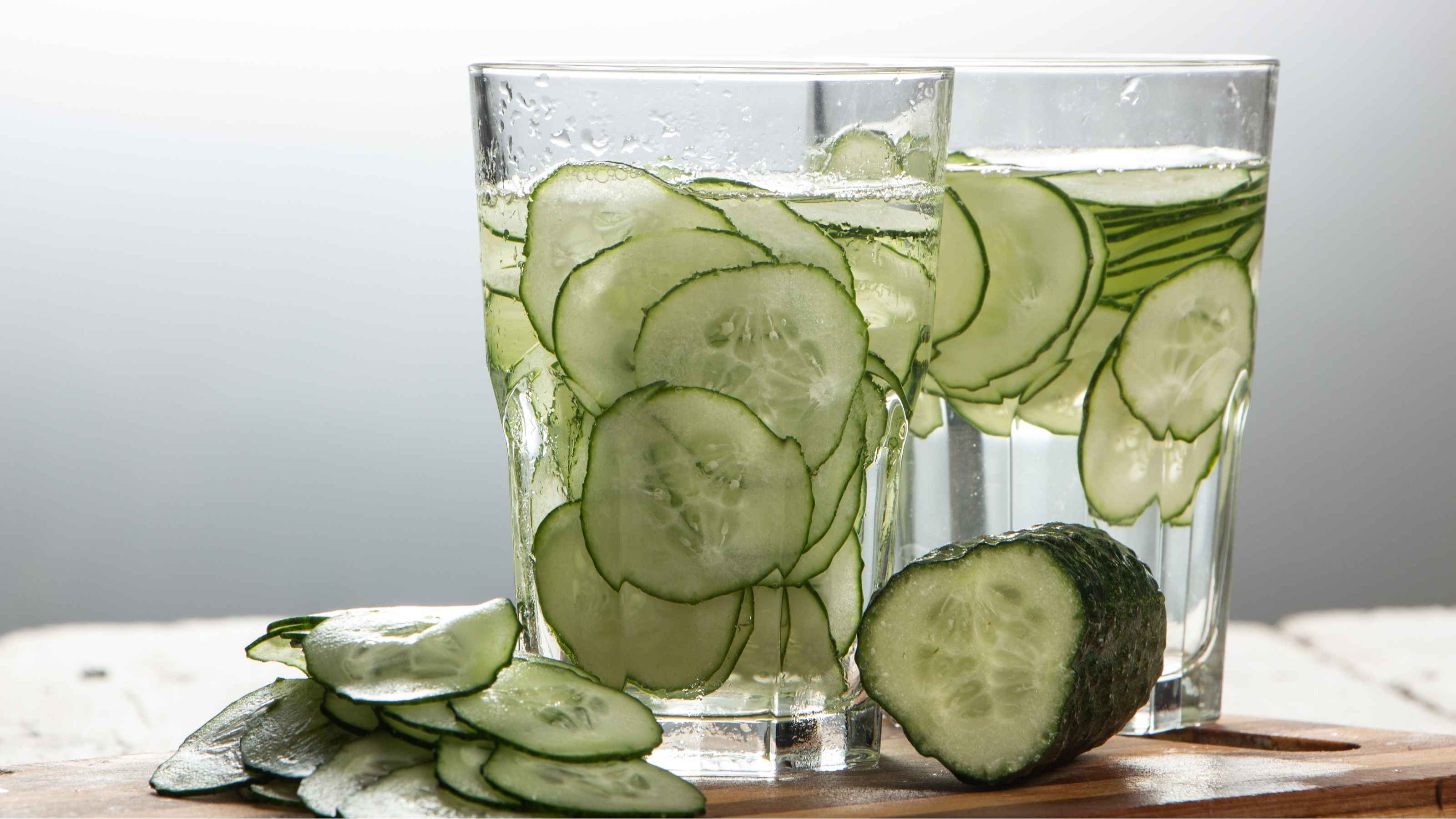 Drink cucumber infused water