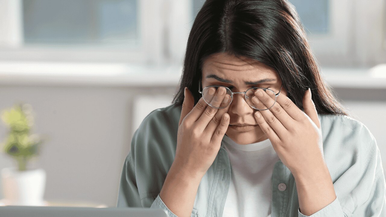 Rubbing your eyes
