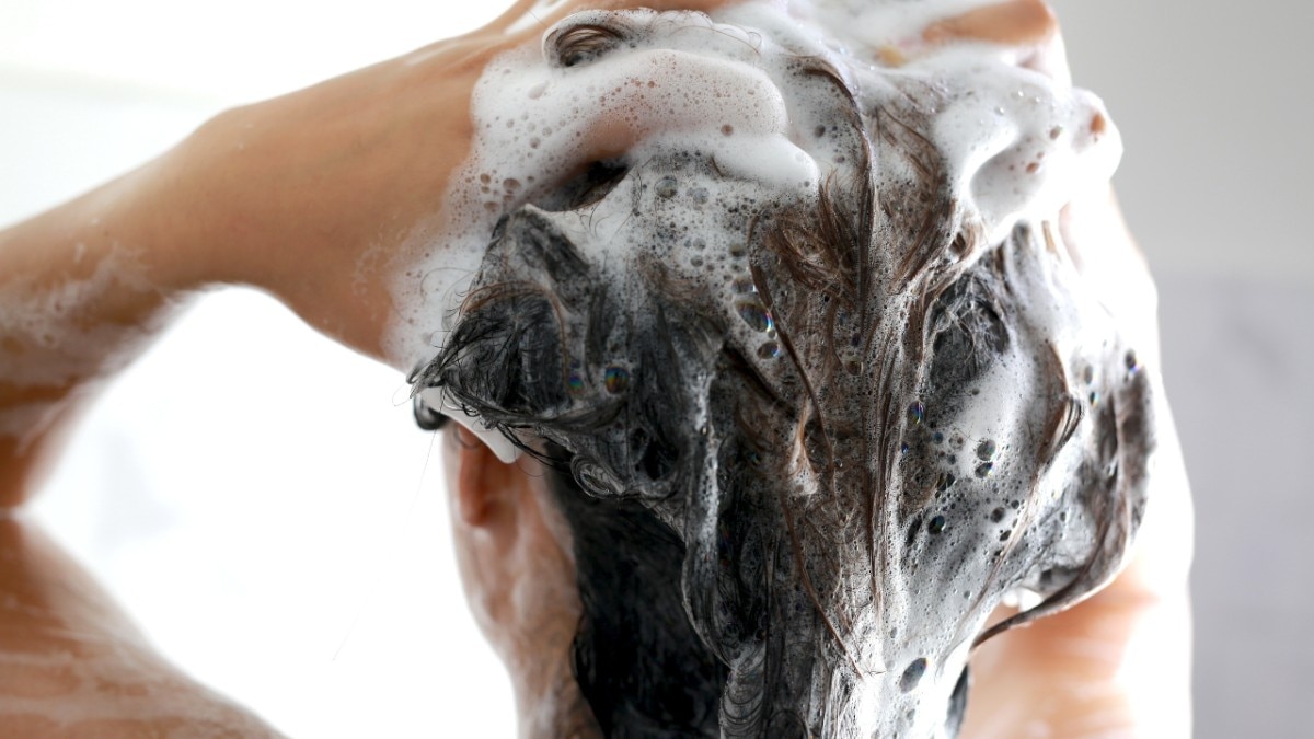 shampooing your hair