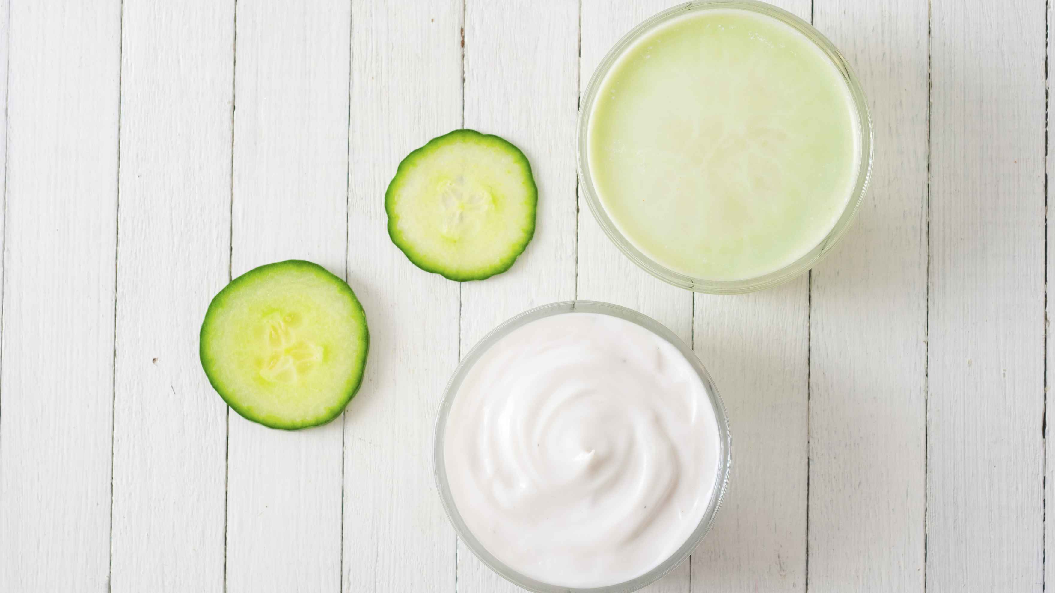 Rice Flour + Cucumber Juice