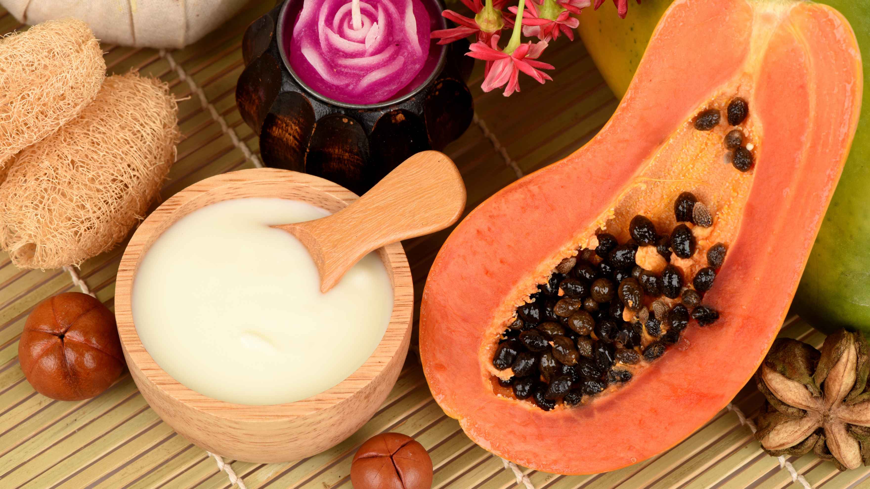 Rice Flour + Papaya Pulp