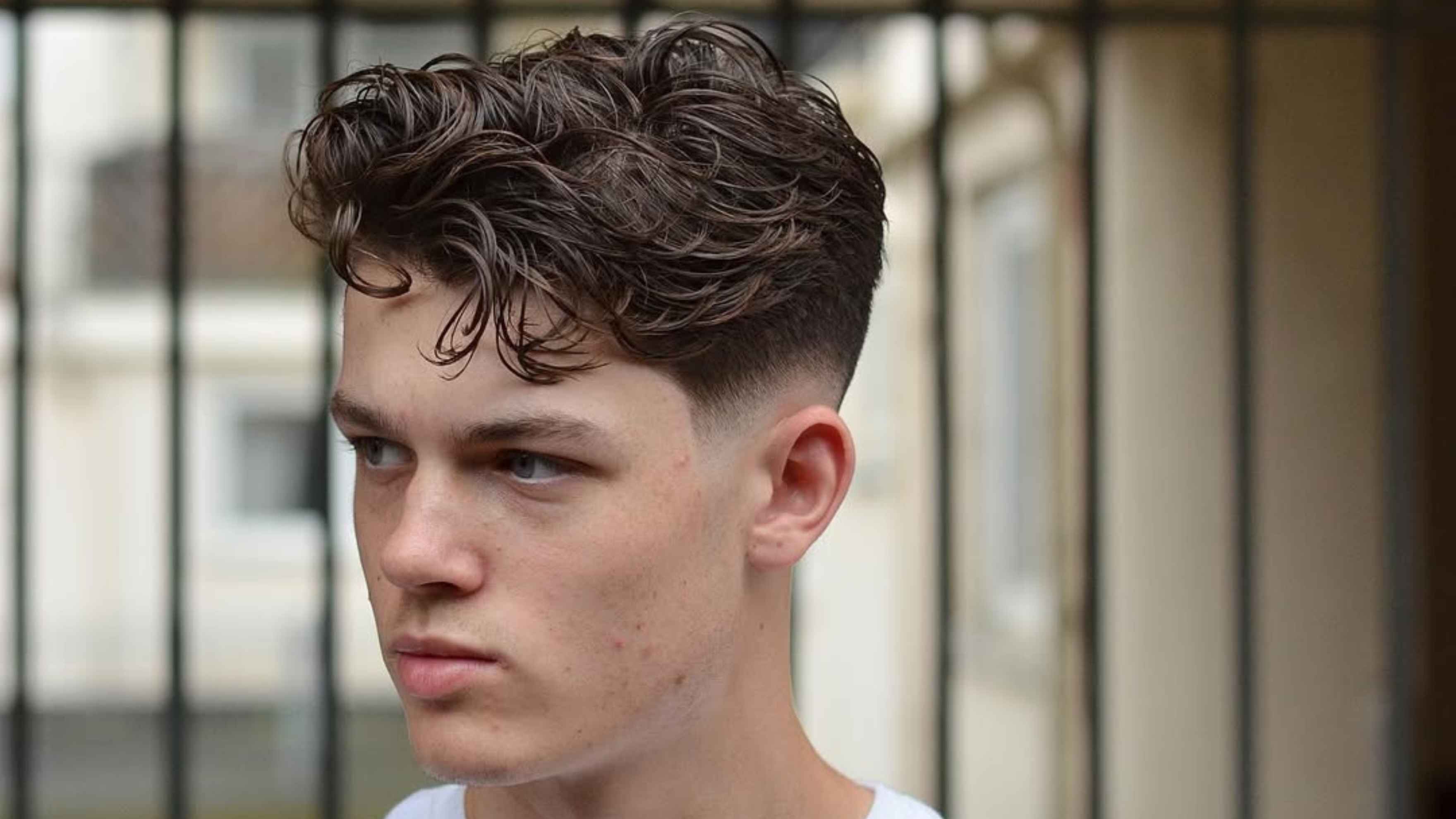 Low Fade with Long Wavy Flow
