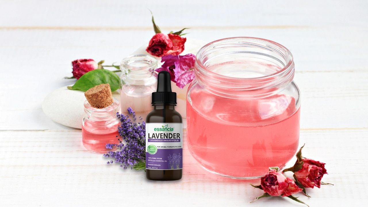Rose Water + Lavender Essential Oil