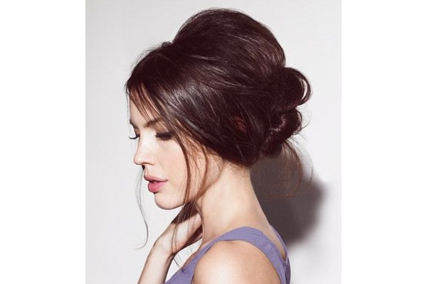 Sleek low ponytail