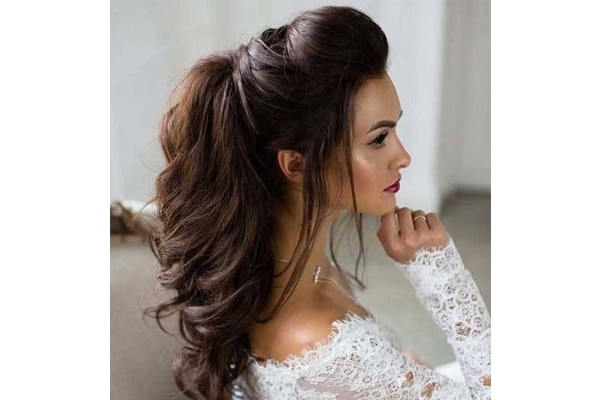 Sleek low ponytail