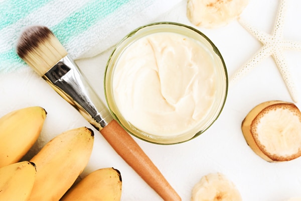 Rice flour and egg mask