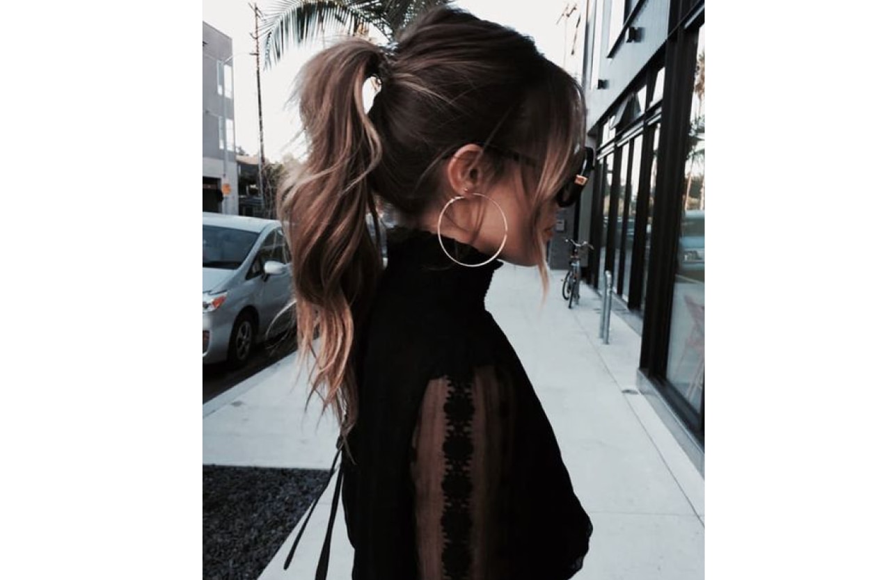 Half top knot Half top knot