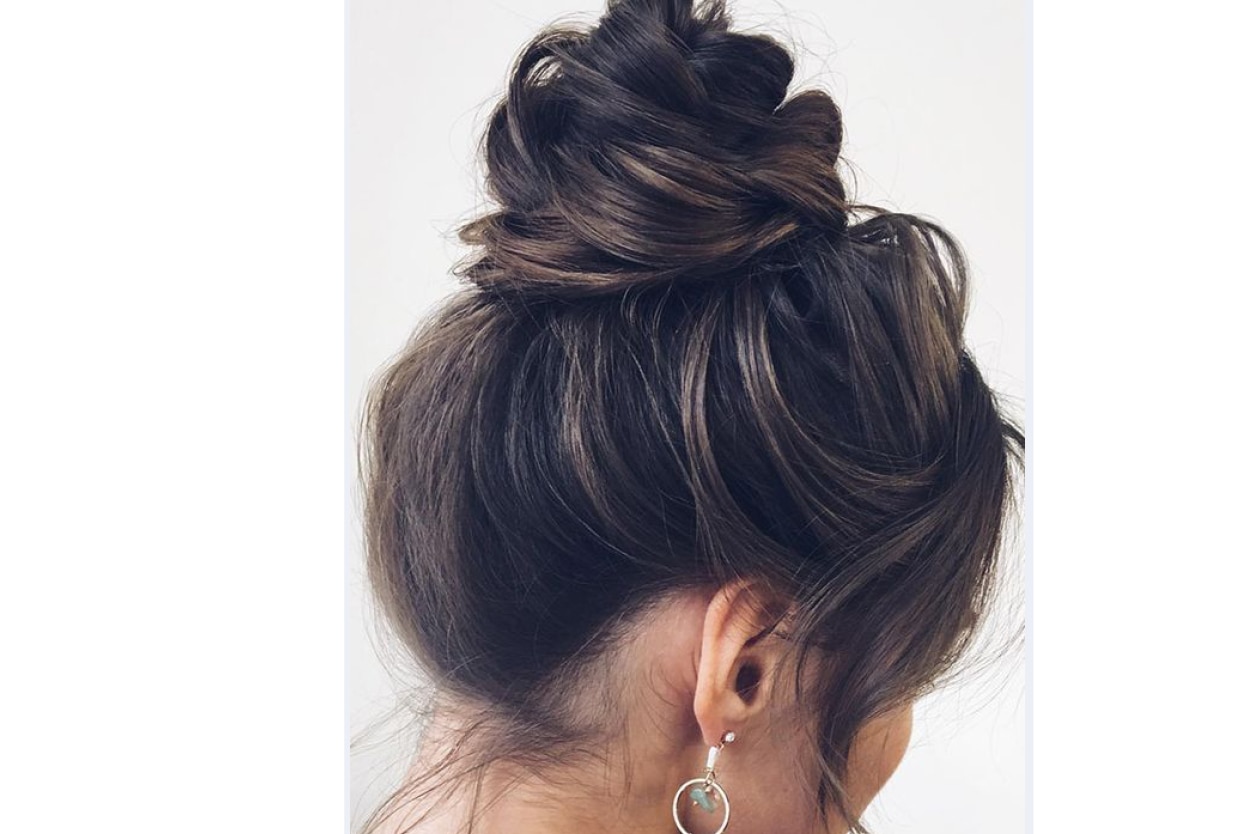 Half top knot Half top knot