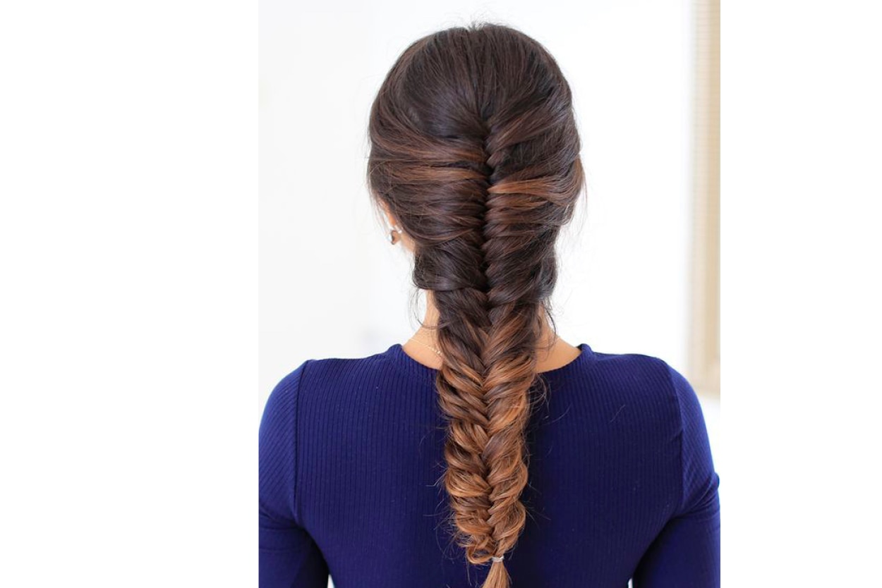 Half top knot Half top knot