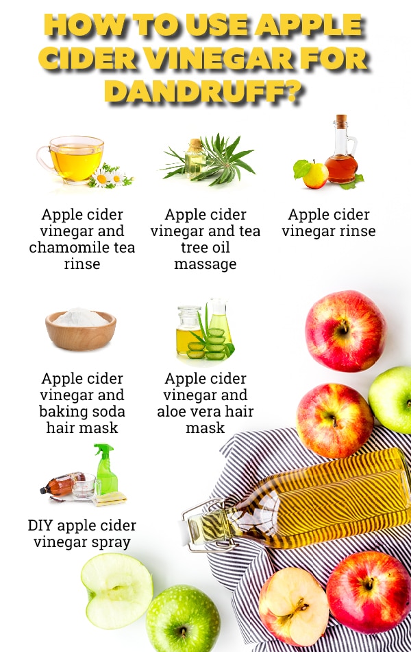 7 Ways To Use Apple Cider Vinegar For Dandruff Treatment