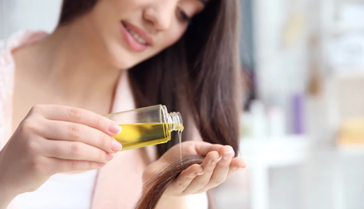 hot oil treatment for hair woman brunette hot oil treatment for hair woman brunette