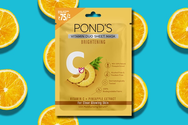 4. Ponds Brightening Sheet Mask With Vitamin C And 100% Natural Pineapple 4. Ponds Brightening Sheet Mask With Vitamin C And 100% Natural Pineapple
