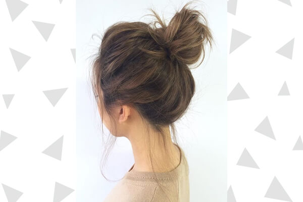 Textured high ponytail