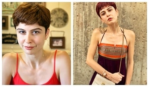 Hair length and necklines—Sherry Shroff shows us how to rock the pixie cut with different necklines