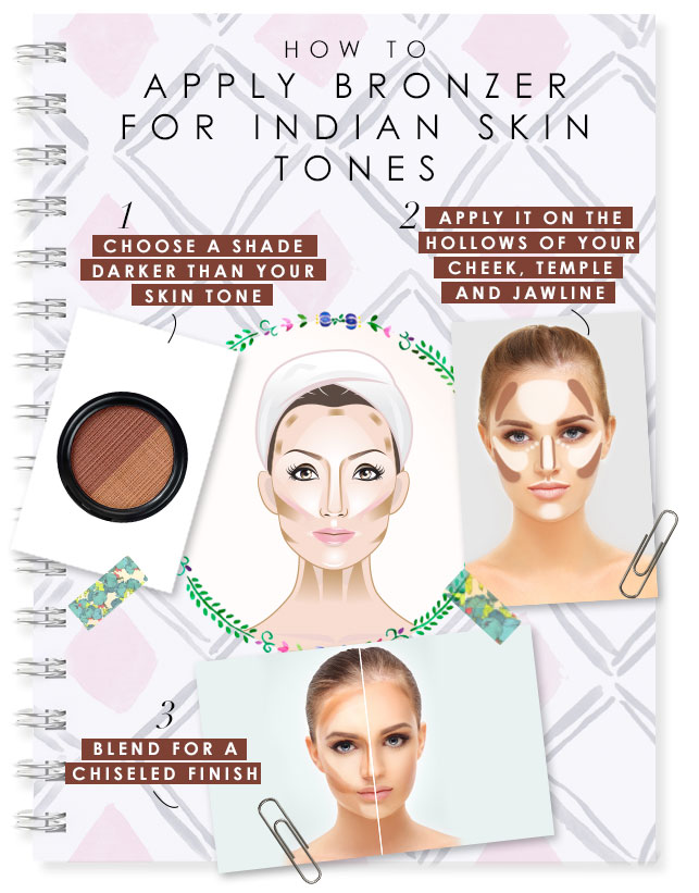 How to apply bronzer for Indian skin tones 