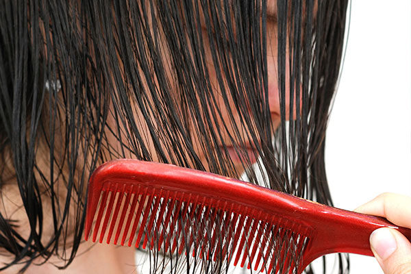 4. Wet brushing