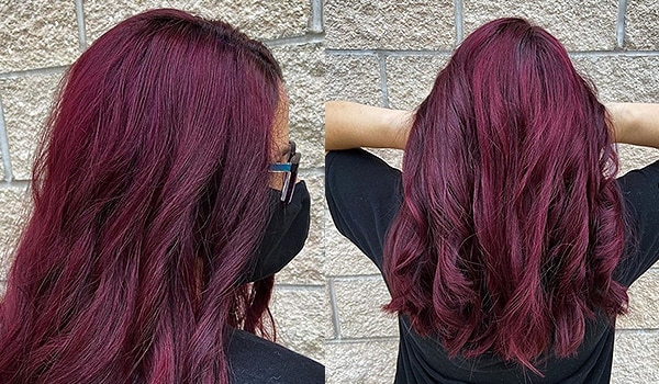 Burgundy color