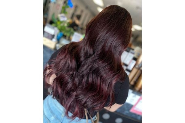 Burgundy color