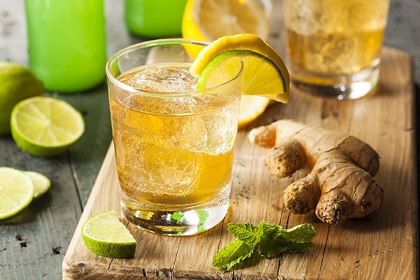 Coconut water and fruits