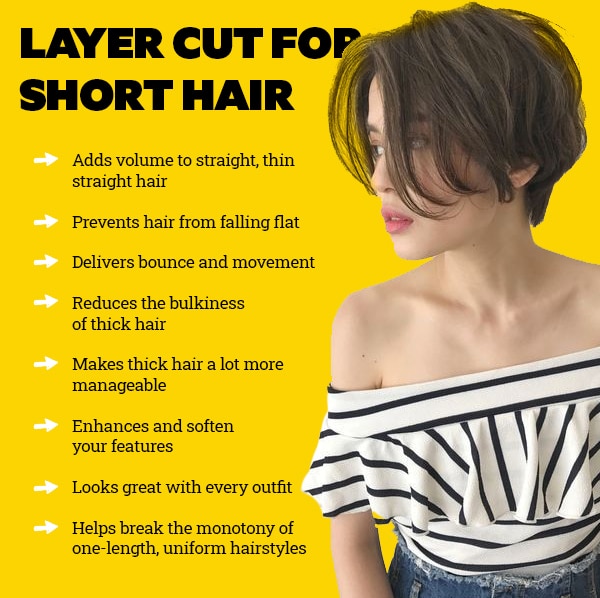 Layered haircut suggestion for short hair