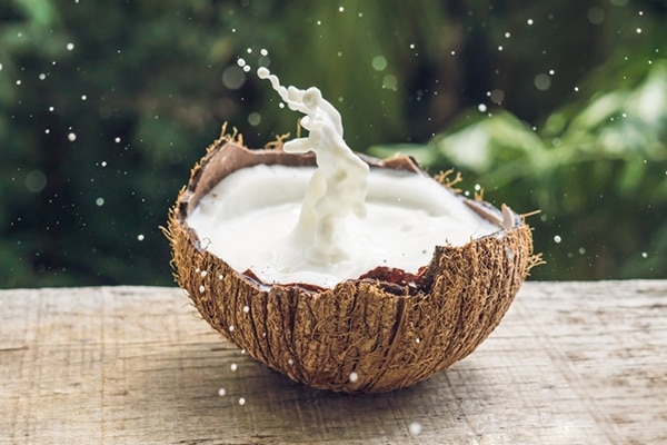 Coconut milk for frizzy hair