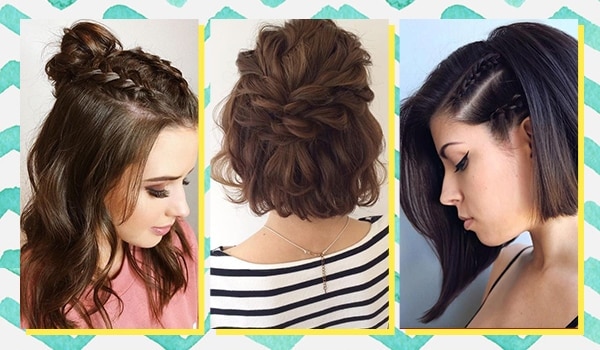 Quick and easy summer braids for short hair