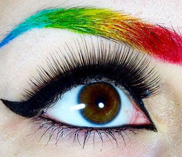 Rainbow brows