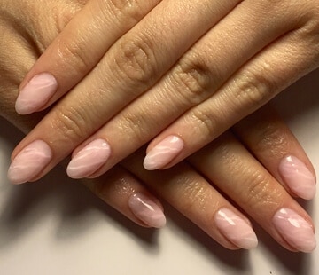 Rose quartz nails