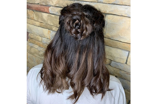 step by step rose bun step by step rose bun